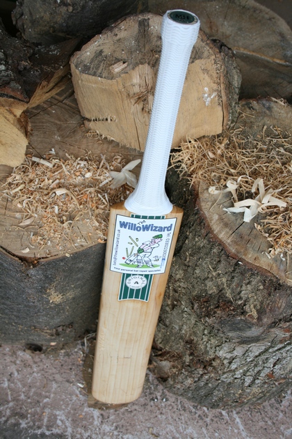 The Willow wizard repairs and restores cricket bats and makes them like new. Renovation of cricket bats, you might call it.