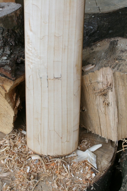 Smooth stable surface. Cricket bat repair well under way.